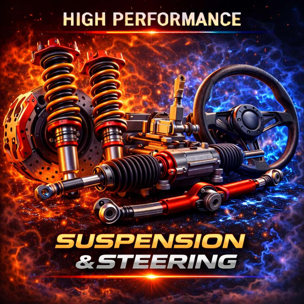 Suspension performance parts for grip and handling